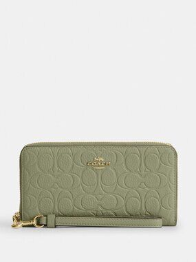 Coach Long Zip Around Wallet In Signature Leather NWT
